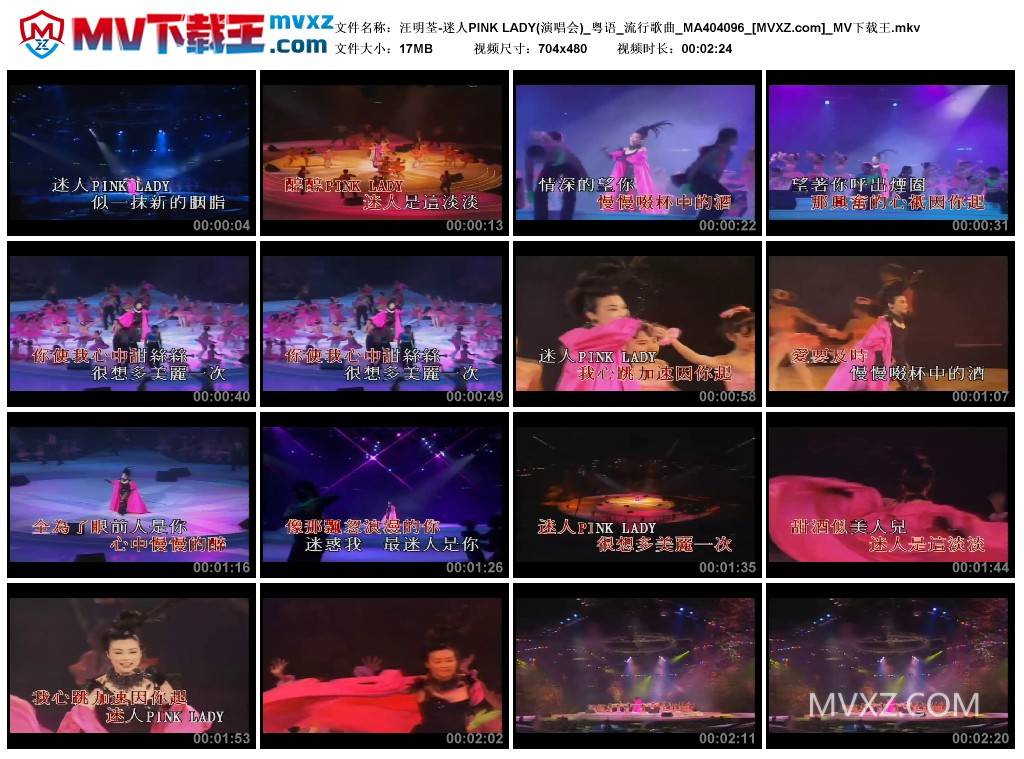 汪明荃-迷人PINK LADY(演唱会)_粤语_流行歌曲_MA404096